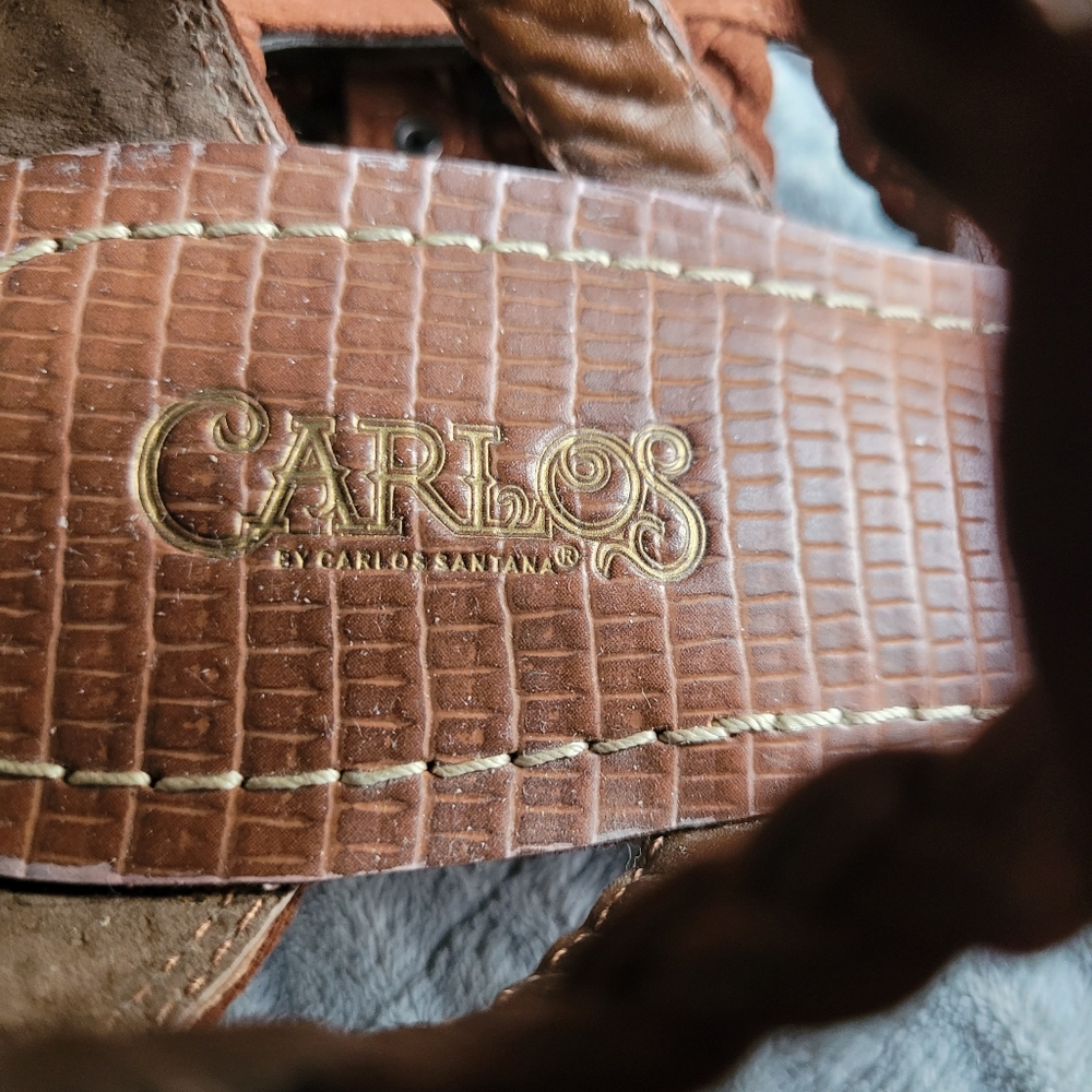 Carlos by Carlos Santana Lace-Up Brown Roman Sandals - Picture 3 of 8